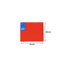 24x20 cm Red Reflective Plate with CY