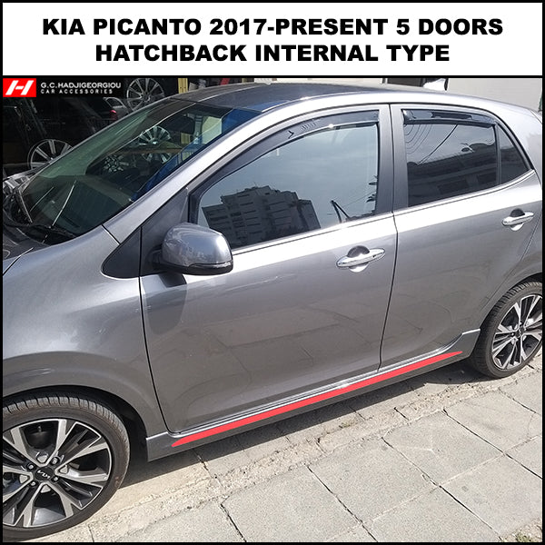 Kia Picanto Wind Deflectors - G.C.Hadjigeorgiou Car Accessories - G.C ...