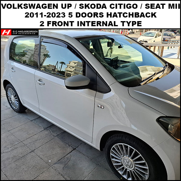 Volkswagen Up Wind Deflectors - G.C.Hadjigeorgiou Car Accessories