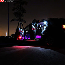 4PCS 12 LED Car Atmosphere Light Strips