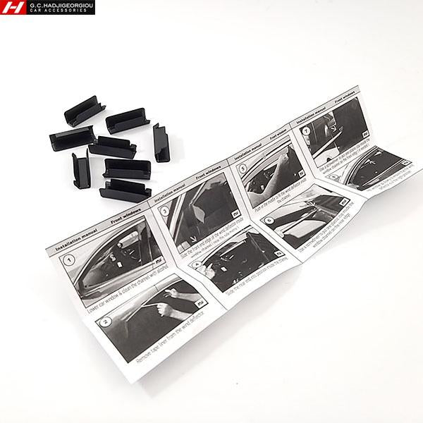 Car wind deflector clips shop