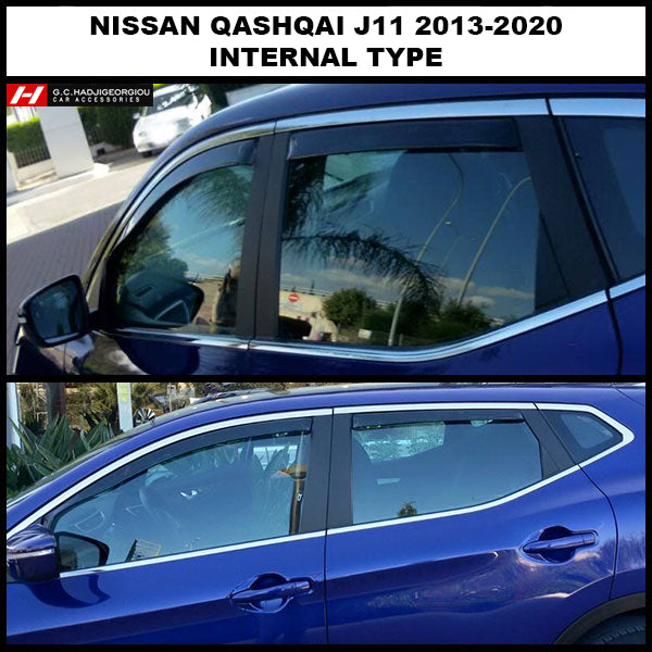 Wind deflectors NISSAN Qashqai III J12 5d 2021-> (rear deflectors