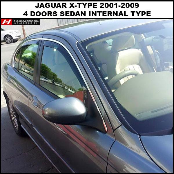 Jaguar x shop type wind deflectors