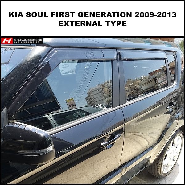 Kia Soul Wind Deflectors - G.C.Hadjigeorgiou Car Accessories