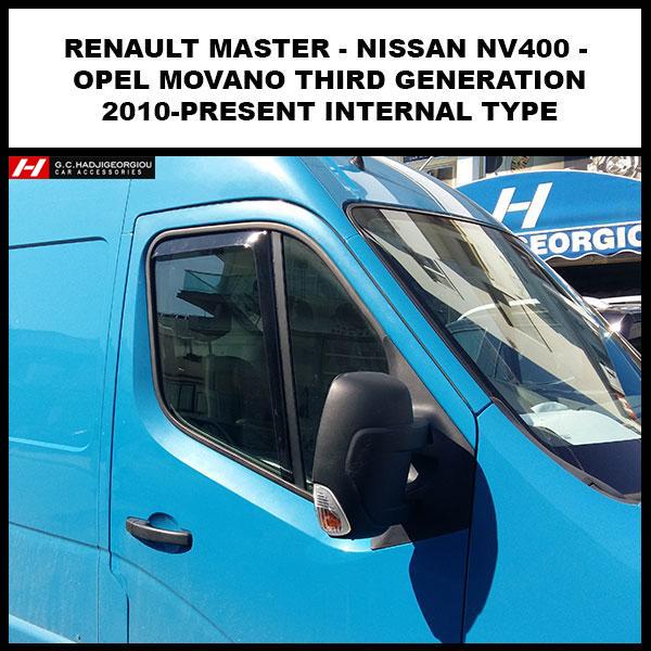 Nissan NV 400 Wind Deflectors - G.C.Hadjigeorgiou Car Accessories