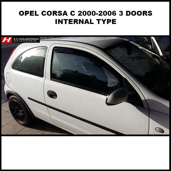 Wind (4 pcs) in-channel for OPEL CORSA C 5D 2000-2006R (+OT Wind (4 pcs) in-channel for OPEL CORSA C 5D 2000-2006R (+OT