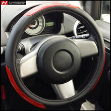 Racing Steering Wheel Cover 37-39 cm with Seat Belt Cushions