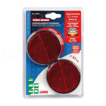 Red Round Reflectors Pair