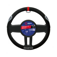 Sparco SPC1107RS Steering Wheel Cover Synthetic Sport Line Black/Red 38 cm
