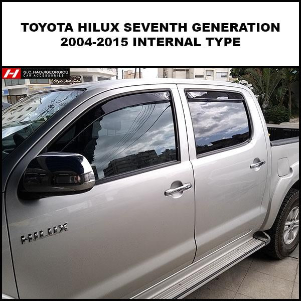 Toyota hilux shop wind deflectors