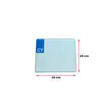 24x20 cm White Reflective Plate with CY