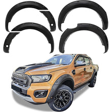 Ford Ranger T8 2018-2021 Double Cab Pocket Style ABS Plastic Fender Flares 6 pcs