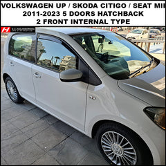 Volkswagen Up Wind Deflectors - G.C.Hadjigeorgiou Car Accessories