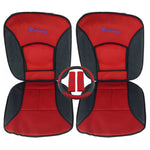 Racing Red Seat Cushions, Steering Wheel Cover, Seat Belt Cushions