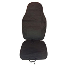 Bamboo with Grey Leather Seat Cushion