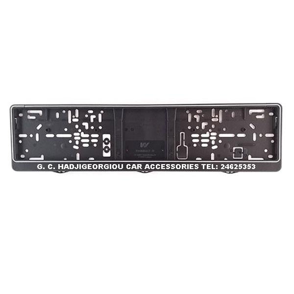 Custom Text EU License Plate Black Frame - G.C.HADJIGEORGIOU CAR ...