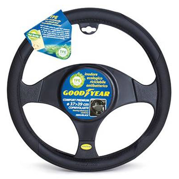 Goodyear COMFORT PREMIUM Black Steering Wheel Cover 3739 cm G.C