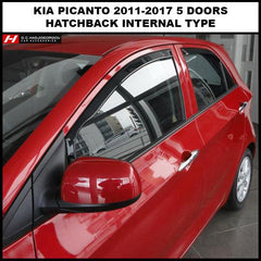 Kia Picanto Wind Deflectors - G.C.Hadjigeorgiou Car Accessories