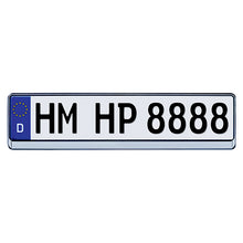 License Plate Holder Black/Silver HP AUTOZUBEHOR 18510