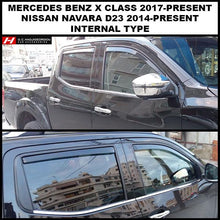 Mercedes Benz X Class / Navara D23 Wind Deflectors