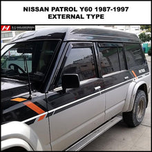 Nissan Patrol Y60 Wind Deflectors (Fits if mirrors are fitted on the door, not electrical)