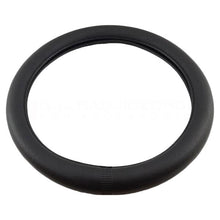 Plain Black Thick Steering Wheel Cover 38 cm