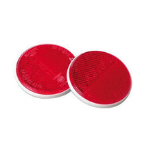 Red Round Reflectors Pair