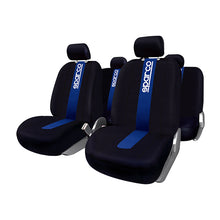 Sparco SPC1011 Universal Seat Covers, Black/Blue