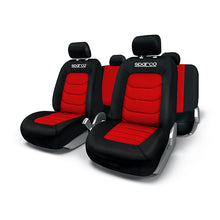 Sparco SPC1019RS Universal Seat Covers, Black/Red