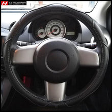 Simple Black Steering Wheel Cover 36 cm