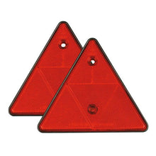 Triangular Red Reflectors Pair